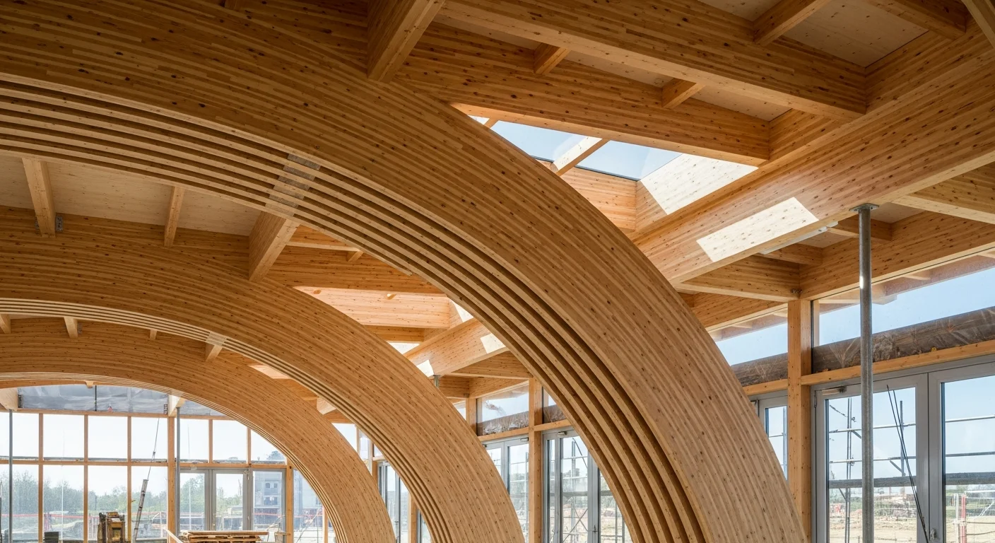 Liimpuittalad ja puidust kandekonstruktsioonid kaasaegses hoones